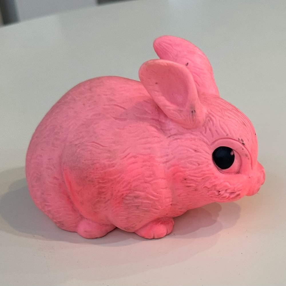 Vintage pink bunny